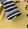 27Kids Spring 2025 Boys' Long-Sleeve Dinosaur T-Shirt with Faux Two-Piece Design