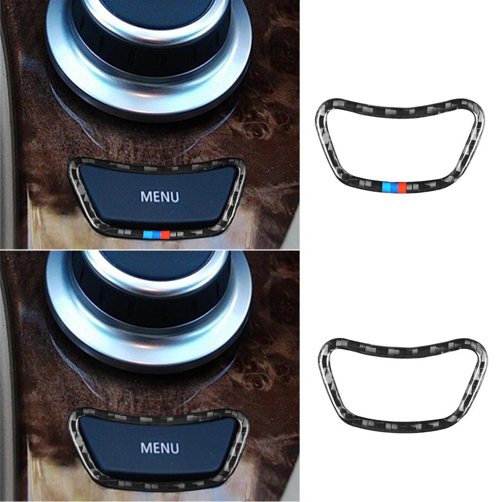 

Для BMW 5 серии E60 E61 04-10 центральная кнопка управления меню рамка из углеродного волокна интерьер Pegatinas Para Coche аксессуары