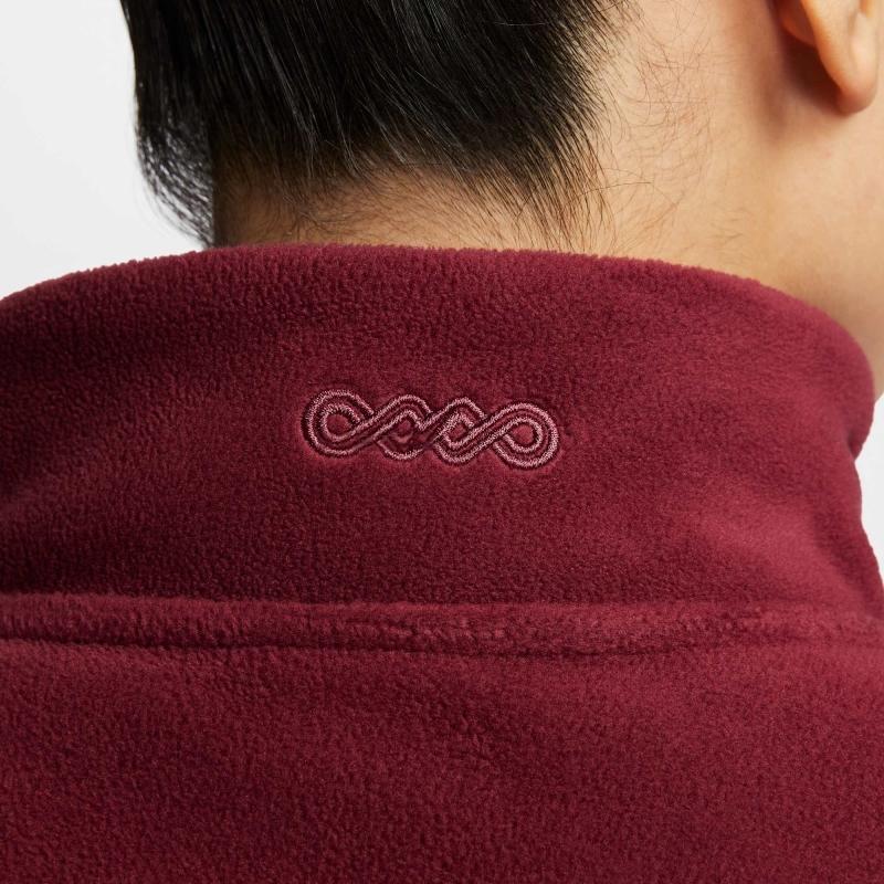 Nike Polar One Tf Hz Top Year Of The Snake Limited Edition Half-Zip Pullover Sweatshirt Women Tops Burgundy HV8465-677