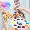 Tavolozza Rotonda a 10 Fori per Pittura Artistica Acquerello Gouache - Tavolozza Pittura Multicolore