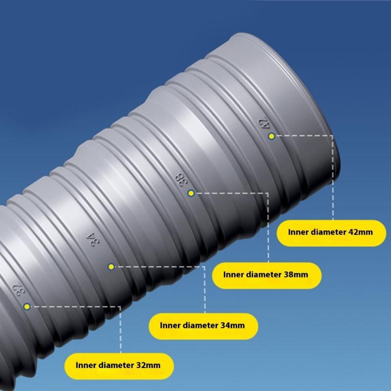 Flexible Extended Drainage Pipe Reinforced Anti Leak Designs Extension Drain Hose For Automatic Washing Machines Use