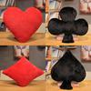 Classic Card Suit Plush Pillow With Soft Short Plush Cover For Home Decor And Lounge Comfort