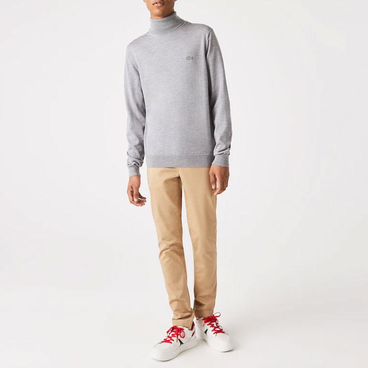 LACOSTE Sweaters Men's Gray Turtleneck Moderate AH1959-YRD