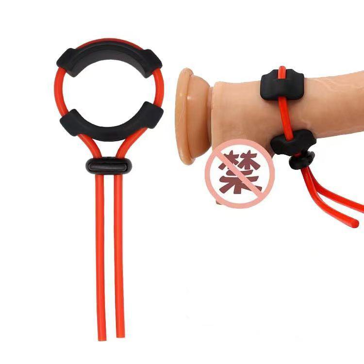 Adjustable Silicone Penis Ring – Reusable Semen Lock Cock Ring, Delays Ejaculation, Ideal for Men Users, Adult Sex Toy