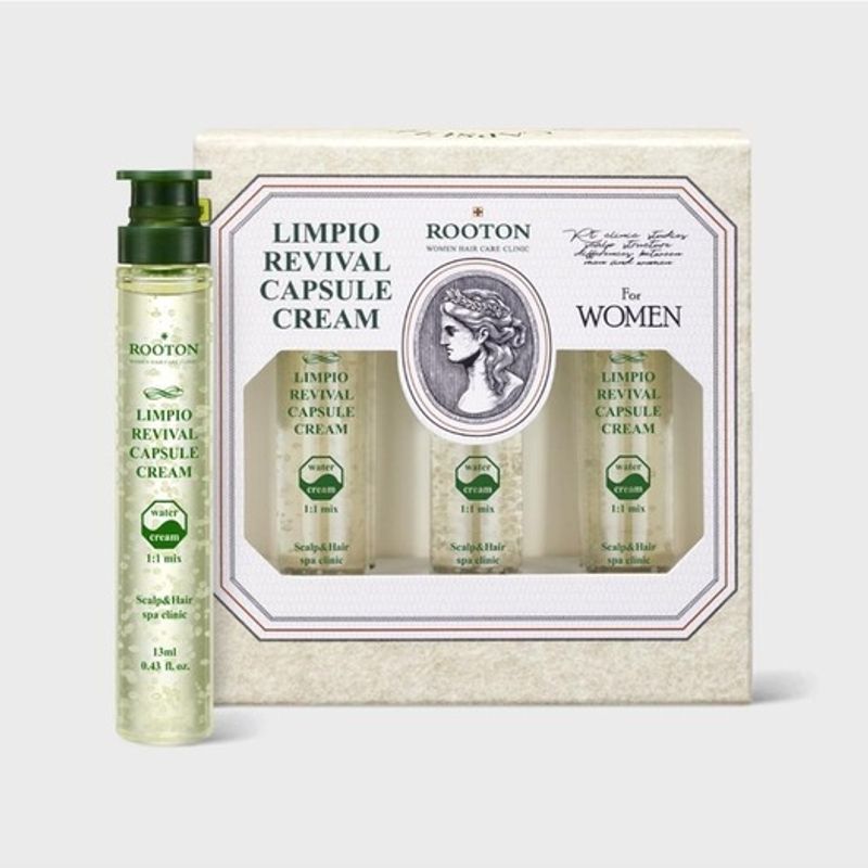ROOTON Women's Limpio Capsule Cream for Scalp 13ml x 6 (Scalp & Hair Special Care)