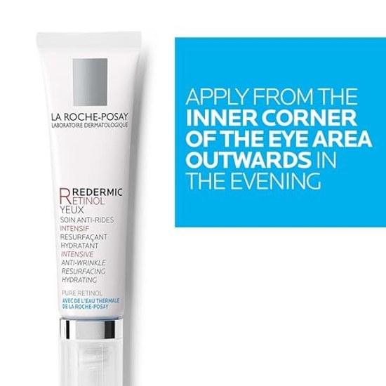 La Roche-Posay Redermic R Eye Cream Care Dark Circles Wrinkles Sagging Aging Retinol 15mL