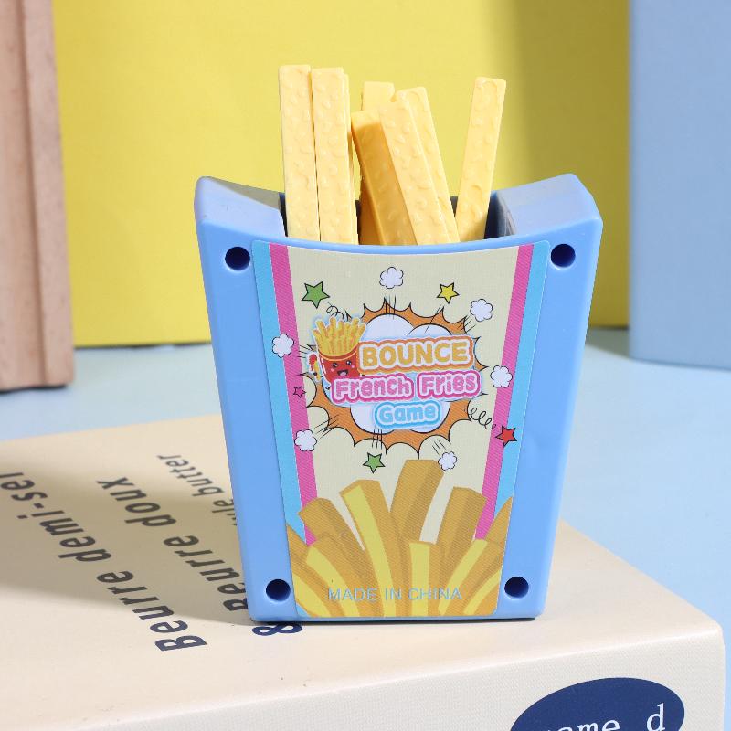 

Fun Simulation Fries Prank Toy Creative Novel Prank Toys Parent-Child Interaction Desktop Game Family Party Prop Surprise Props синий