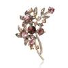 Vintage Mode Strass Bouquet Pflanze Brosche Persönlichkeit Nische Damen Mantel Jacke Brosche Ornament Anstecknadel