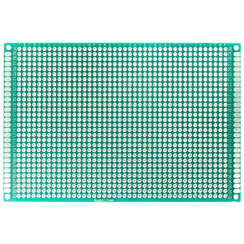 Double-Sided Universal PCB Prototype Board for Students and Soldering Projects