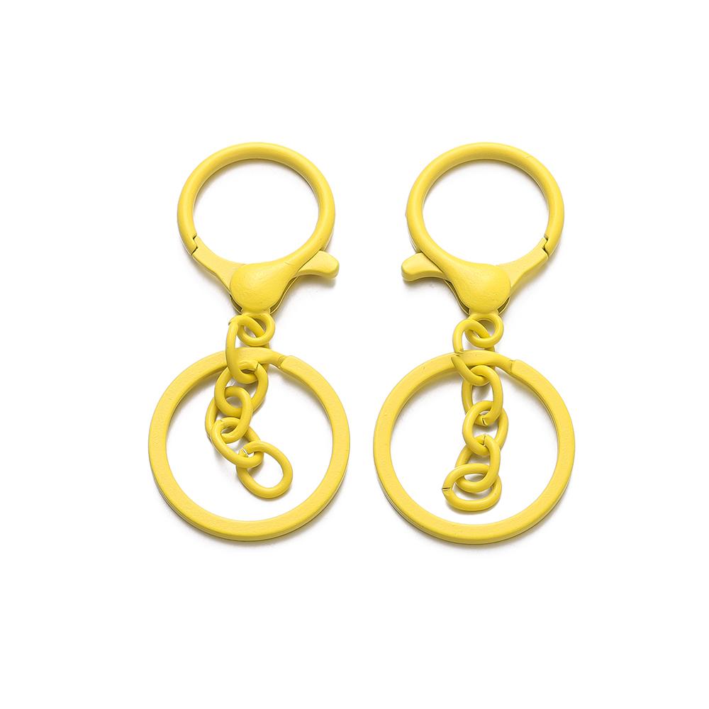 5Pcs/Lot Colorful 30mm Keyring Lobster Clasp Hook Connectors for DIY Keychain Connector Key Ring Jewelry Making Accessories