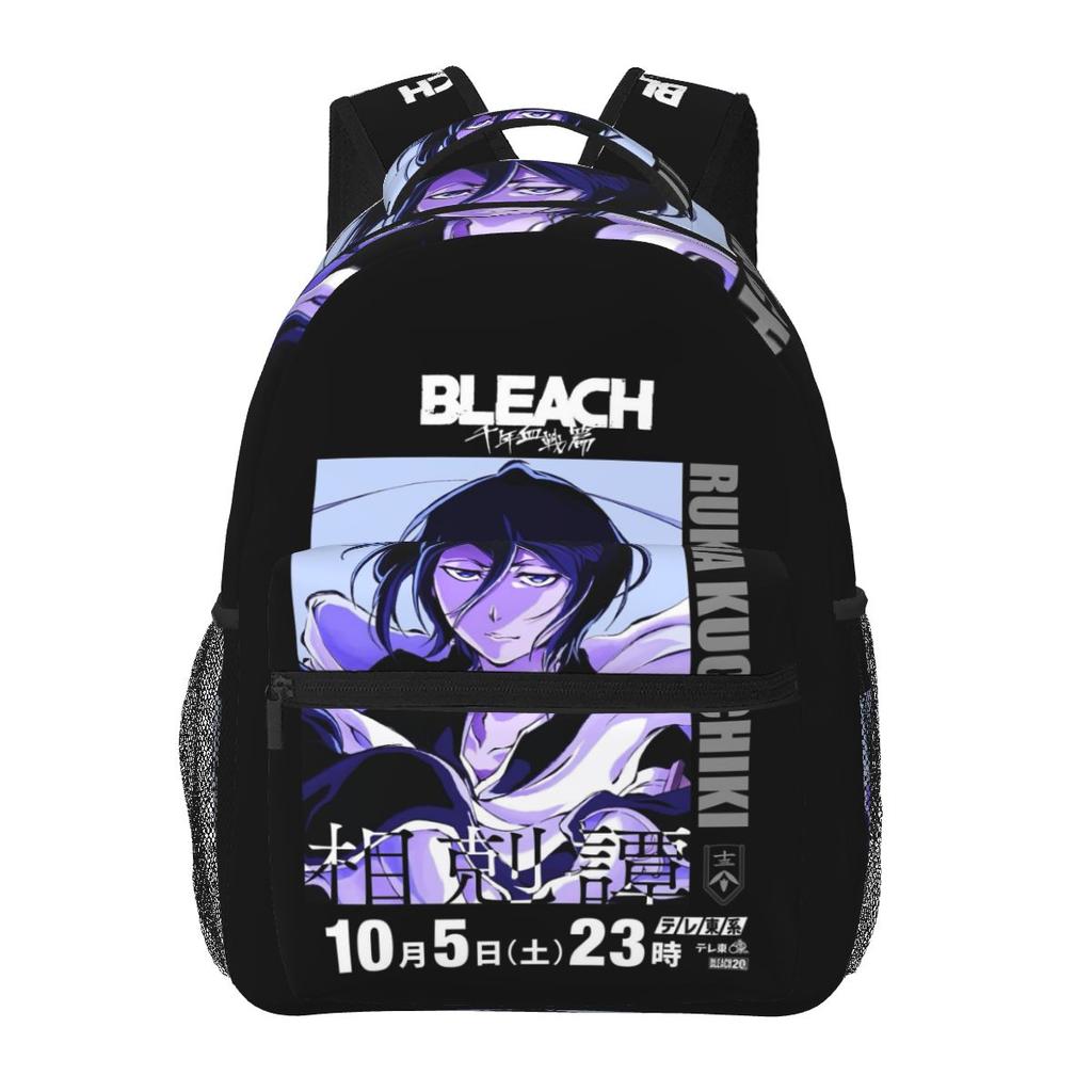 Bleach Death God Rukia Kuchiki Heavyweight Backpacks Boys Girls Bookbag Children School Bags Cartoon Rucksack Shoulder Bag