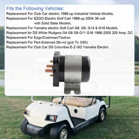36V 4 Terminal Heavy Duty Solenoid Fit 1989-UP E-Z-GO Electric 20468-G1
