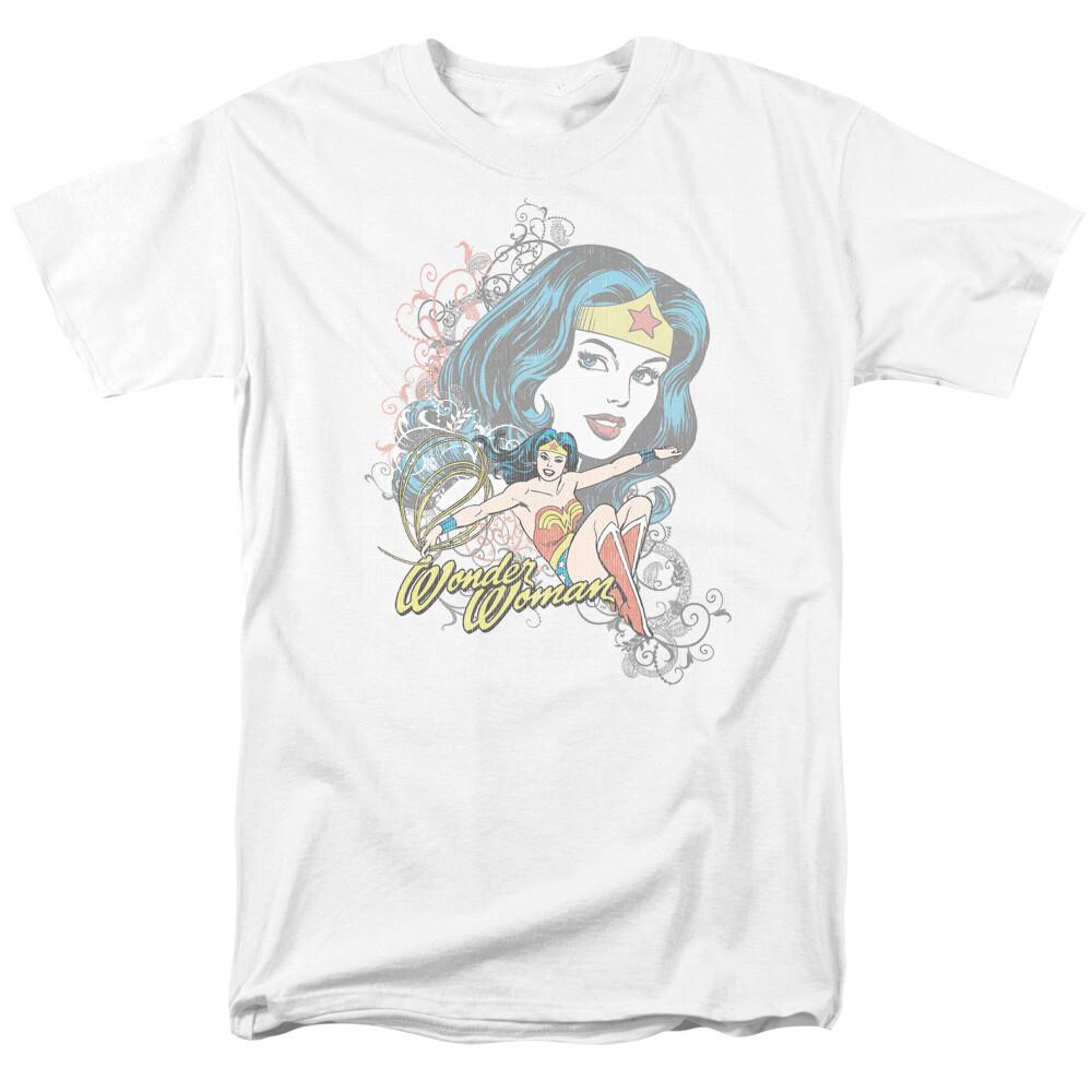 26 Wonder Woman Wonder Scroll T Shirt Licensed Comic Book Movie Tee White Unisex T-Shirt M
