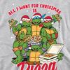 Teenage Mutant Ninja Turtles Unisex Adult Pizza Christmas Sweatshirt