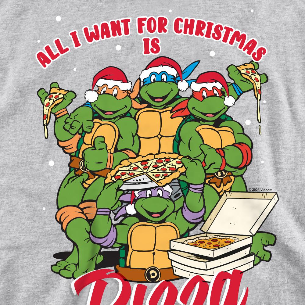 Teenage Mutant Ninja Turtles Unisex Adult Pizza Christmas Sweatshirt