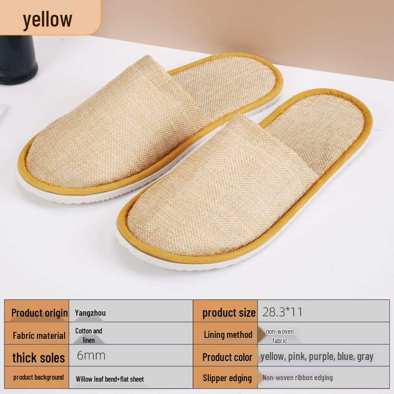 Luxurious Non-slip Hotel & Home Disposable Slippers