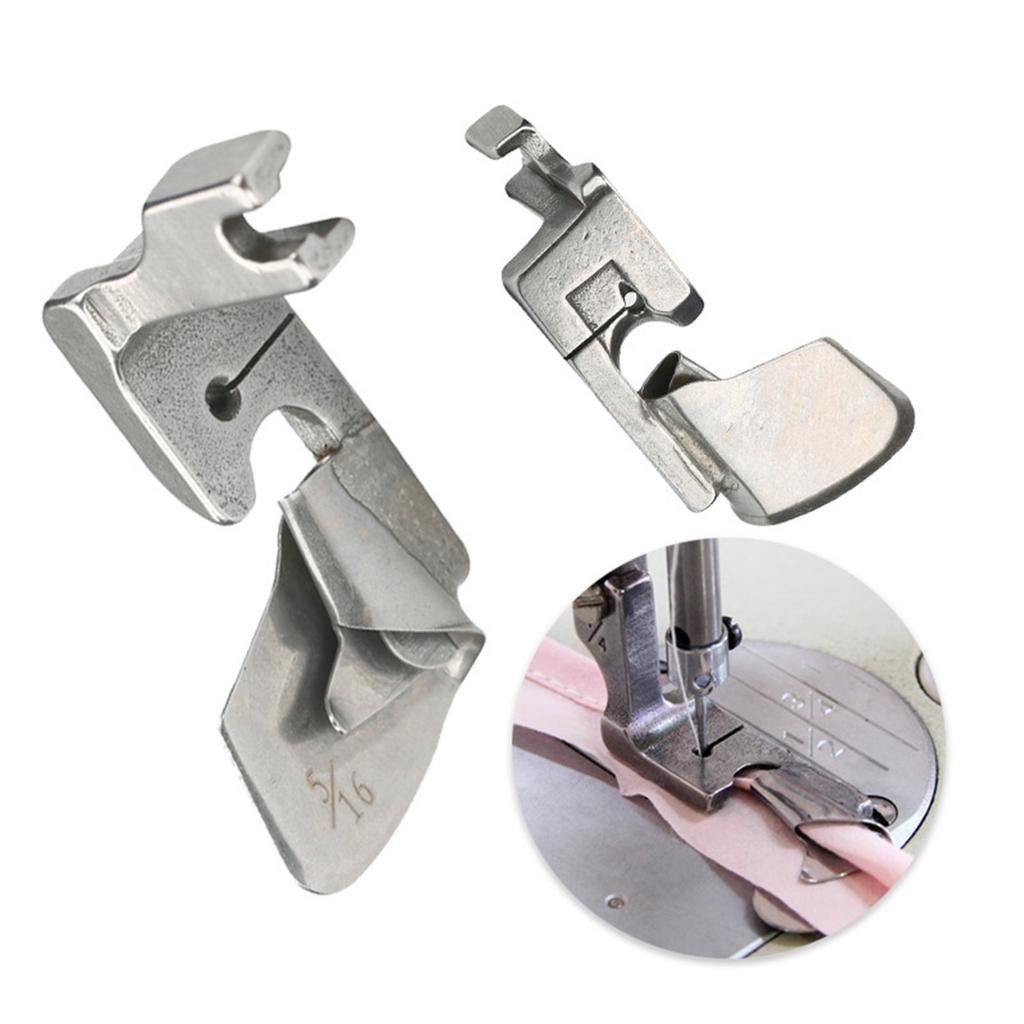 Industrial Sewing Machine Curved Hemming Foot Clothing Crimping Presser Foot Hem Pull Tube Presser Foot Assorted Sizes