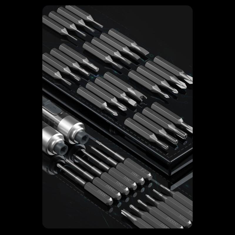 Long Lasting Rechargeable Electric Screwdriver Kit Cordless Power Tool Supporting 1000 Plus Operations with 280mAh Battery