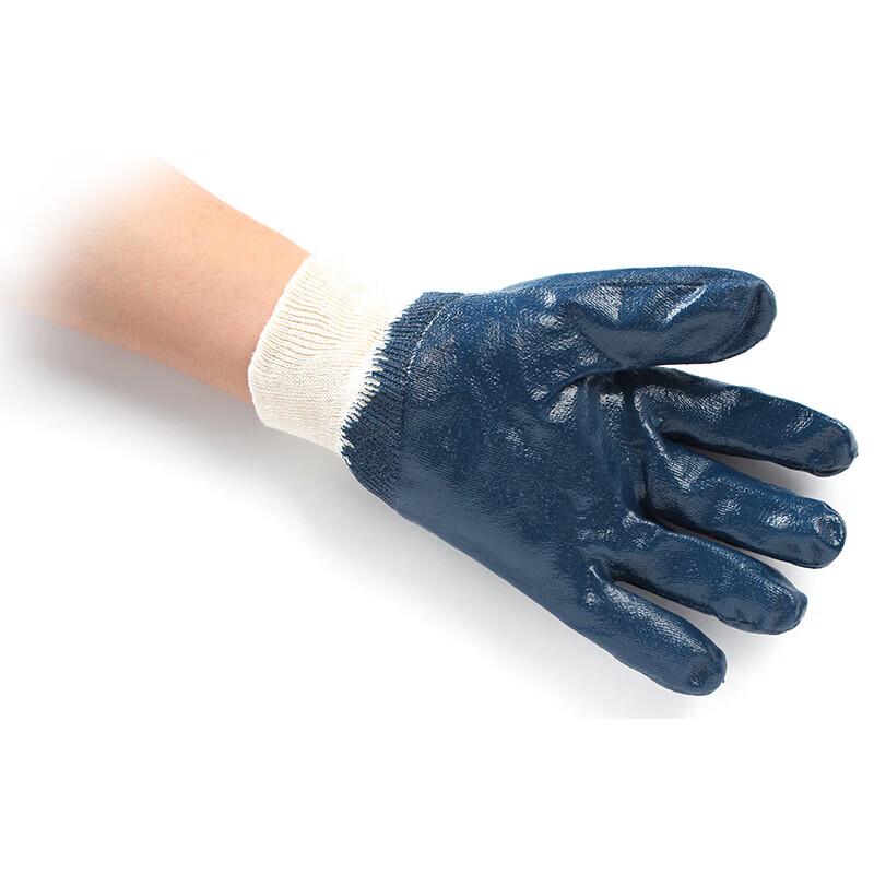 Junyu B7072-8 Full-Dip Blue Nitrile Gloves