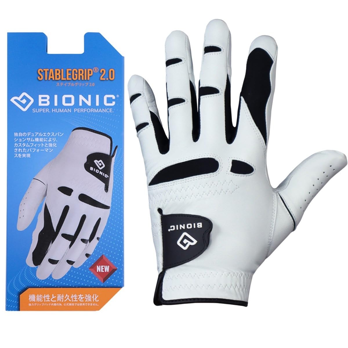 

BIONIC Stable Grip Golf Size White 2.0 Gloves, BIG180WH22, 22, белый