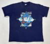 VINTAGE Marco Island Graphic T-shirt Men XL Blue USA 90s Single Stitch