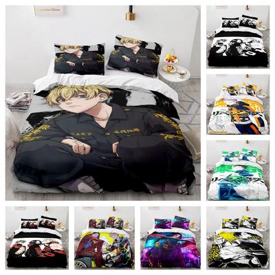 Three-Piece 3D Digital Printing Tokyo Quilt Cover Bedding