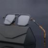 Vintage Square Women Sunglasses for Men Fashion  Retro Double Bridge Male Sun Glasses Eyewear Trendy Brand Design Shades