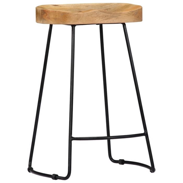 VidaXL Lot de 2 Tabourets de Bar Gavin, Chaise de Pub, Siège de Bistrot, Meuble de Salle à Manger Cuisine Salon Maison 247837