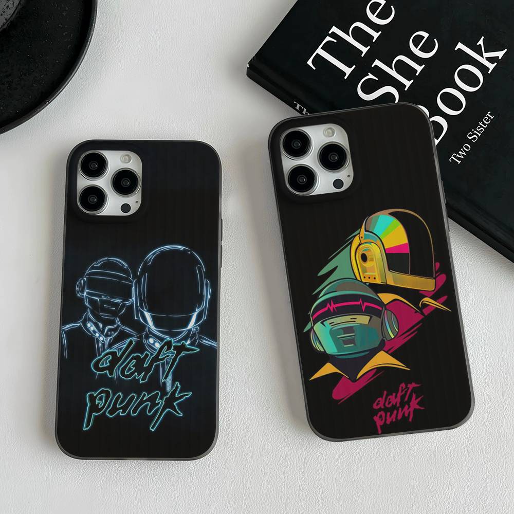 D-Daft Punk Band France For IPhone 15 16 17 14 13 12 11 Pro Max 16E 16 Plus 17 Air Corrugated Shockproof Phone Cover