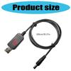 Digital Display Steps up Power Cord 5V to 9V 12V Output DC5.5X2.1 Connectors USB Charging Cable with Digital Screen