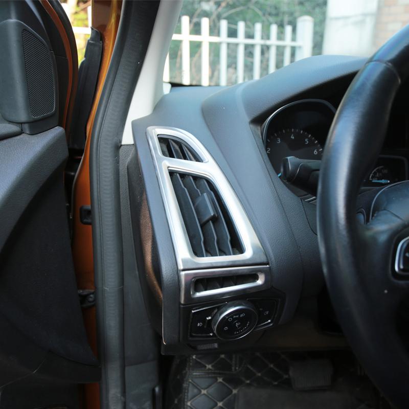Car Interior Front Air Vent Protection Trim Air Conditioning Decoration Sticker for Ford Focus 3 4 MK3 MK4