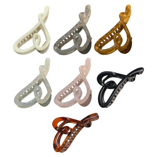Women Hair Claw Hollow Heart Design Non-Slip Strong Grip Hairpins Back Head Shower Hair Clips Valentine Day Hair Accessories