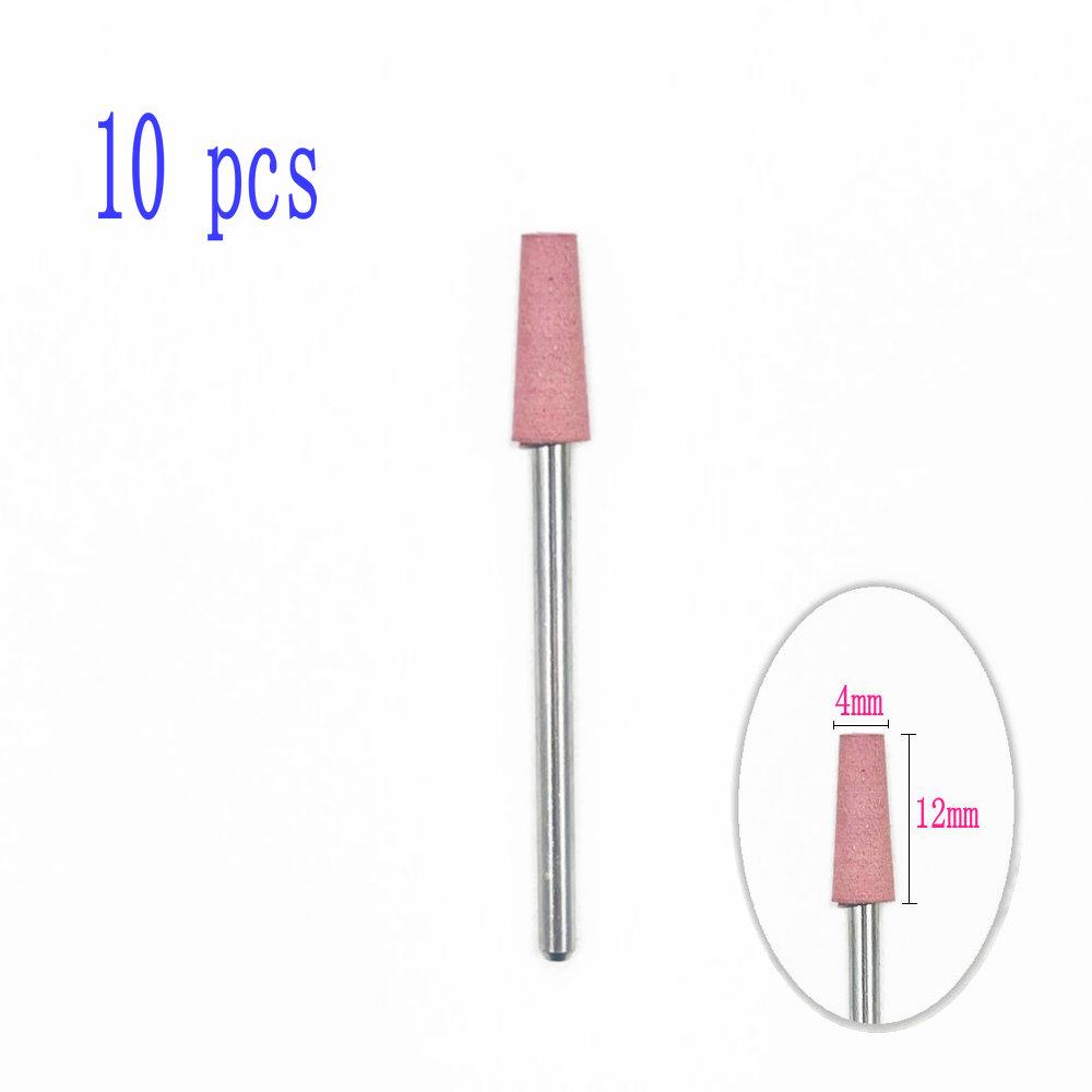 6pcs/10pcs Silicone Rubber Dental Polishing Polisher Grinders Nail Drill Bits for Electric Manicure 2.35mm Shank