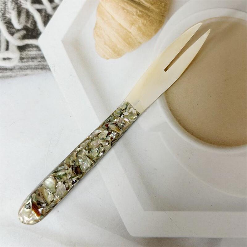 Abay Shell Dessert & Fruit Forks