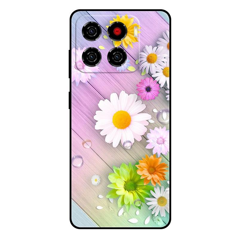 Für ZTE Blade A56 4G Hülle Z2473 Stoßfeste Rückabdeckung Für ZTE Blade A56 A 56 BladeA56 Weiches Silikon Handyhüllen Bumper Schalen ZTE Blade A56 4G gray