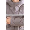 Winterjacke Damen Oberbekleidung Koreanischer Mantel Kapuzenparkas Damen Streetwear