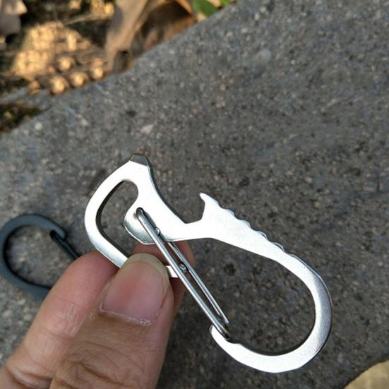 Multifunctional Durable Keyring Key Holder Keychain Bottle Opener Outdoor Tool