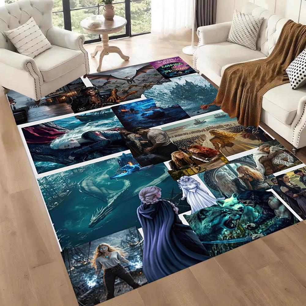 Gothic Style Area Rug Suitable for Decorate Room Balcony Foyer Entryway Anti-slip Rug Decorate Offices Gift for Festivals