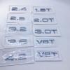 1pcs ABS For 41s 1.8T 2.0T 3.0T V6T V8T 2.4 2.8 3.2 3.6 4.2 Rear Trunk Emblem Logo Badge Sticker Car Displacement Brights41