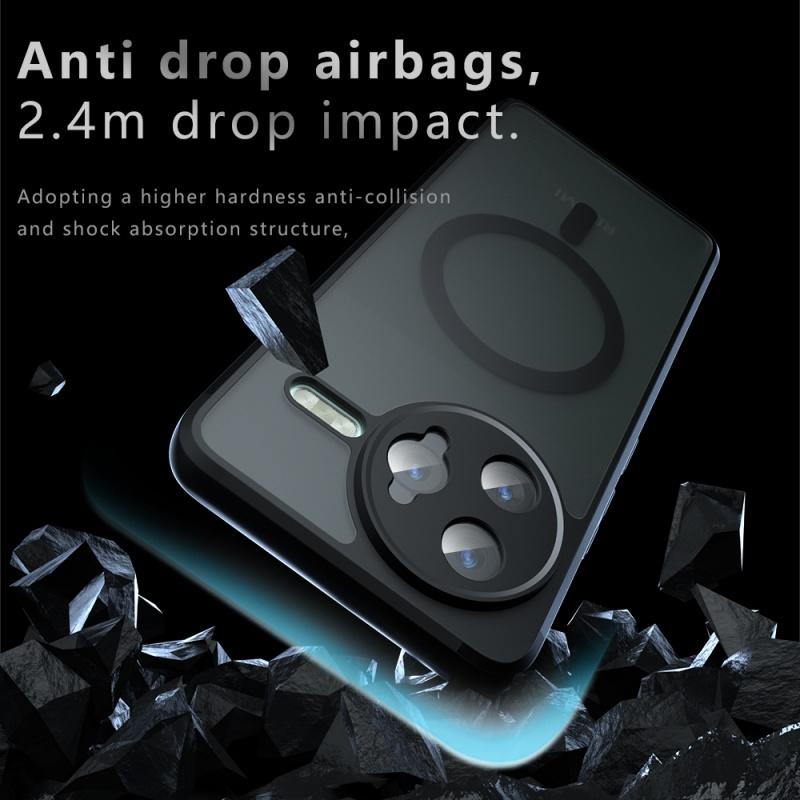 For Xiaomi Redmi K80 Poco F7 Pro Ultra Case Matte Magsafe Drop-proof Built-in Airbag Corner Non-yellowing Material Soft Cover