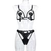 Rhinestone Tassel Cutout Lingerie Bodysuit