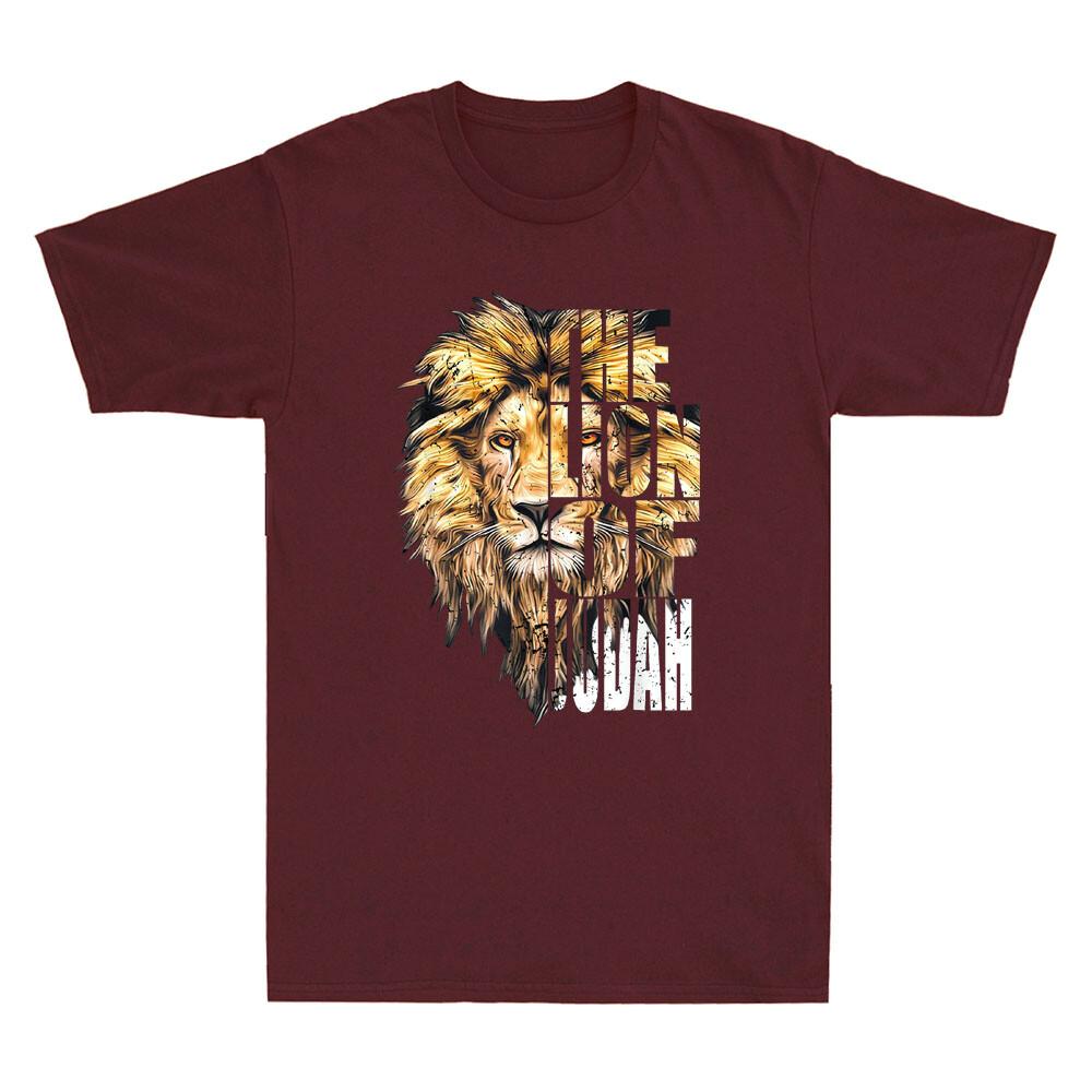 Jesus Lion of Judah Funny Christian Quote Gift Vintage Unisexs Short Sleeve TShirt