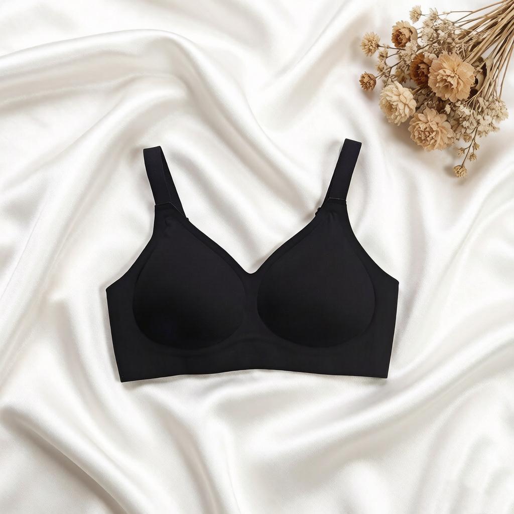 Spring & Summer Wire-Free Cloud Jelly Bra: Seamless, Soft, 3D Support Women's Underwear