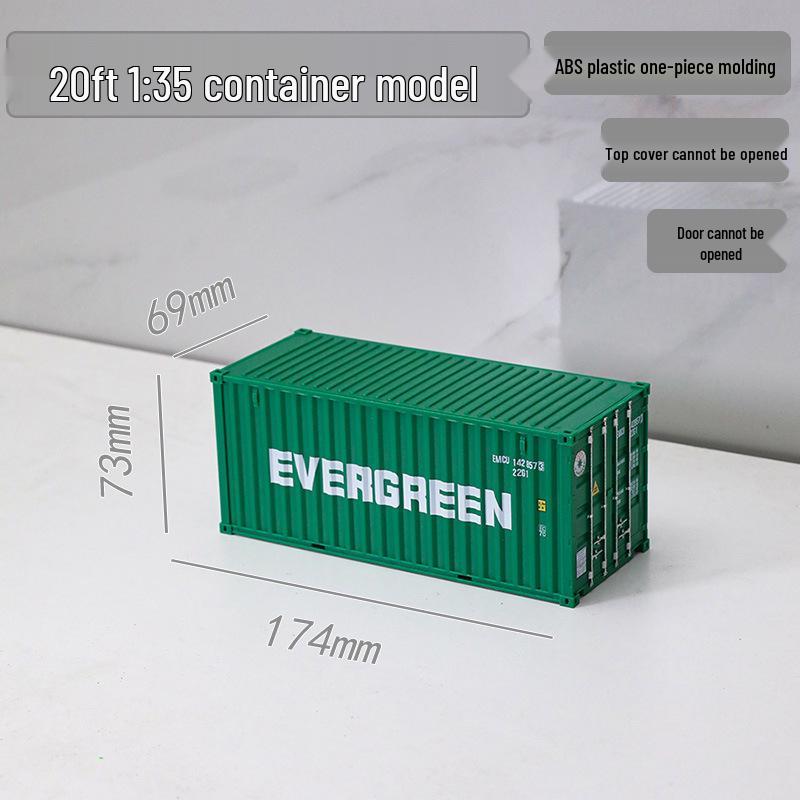 1:35 Scale 20ft Container Model Simulation, Customizable with Patterns and Text - Perfect Business Anniversary Gift