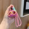 Mini Braided Rope Keyring Creative Bag Charm Delicate Diver Goggles Keychain  Party Favor