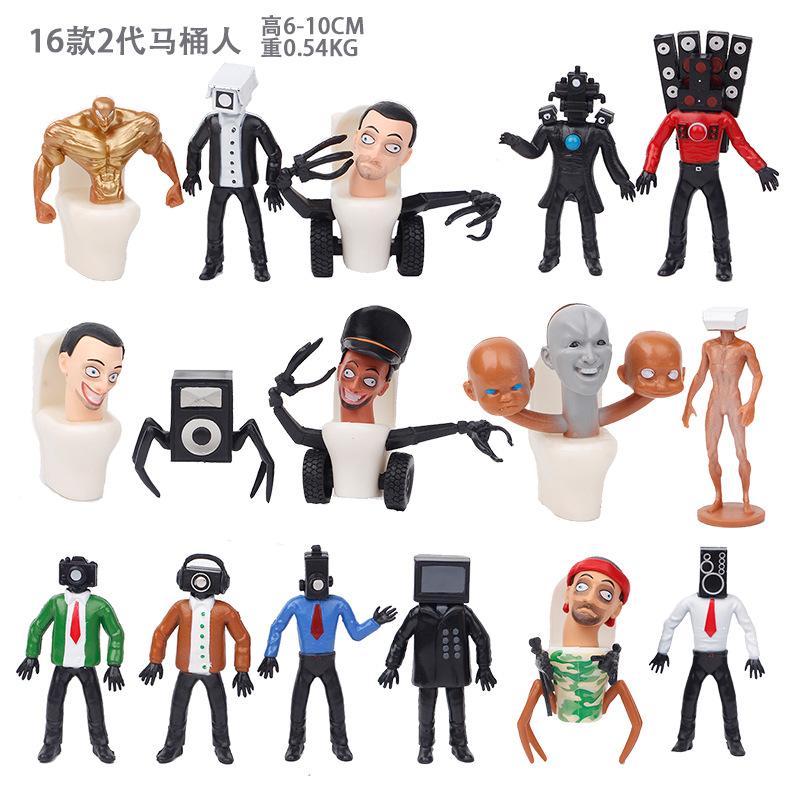 

ПВХ Фигурка Скибиди Туалет Аниме Модель Коллекционная Настольная Игрушка Идеально Подходит для Демонстрации