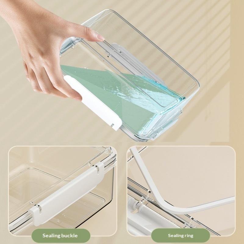 Fruit Storage Containers Fresh Food Containers Fridge Clear Fruit Organizer Refrigerator Multifunctional Meal Prep Lunch Box