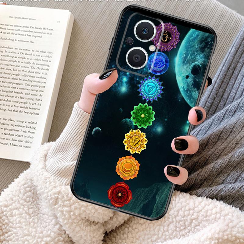 The Mandala Chakra Insist Yoga Case For OPPO Reno 13F 13 12 F 11 8T 7 8 10 Pro OPPO Find X8 X6 Pro X3 X5 Lite Cover Fundas