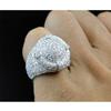 Europe And The United States Elegant Zircon Wedding Ring With Full Rhinestone Design
