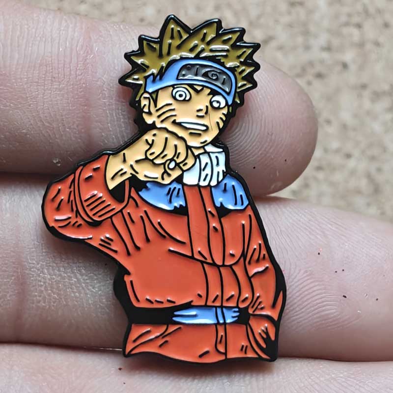 Gengar With Naruto Enamel Pins Cartoon Brooch Clothes Backpack Metal Lapel Badges Fashion Jewelry Accessories Friends